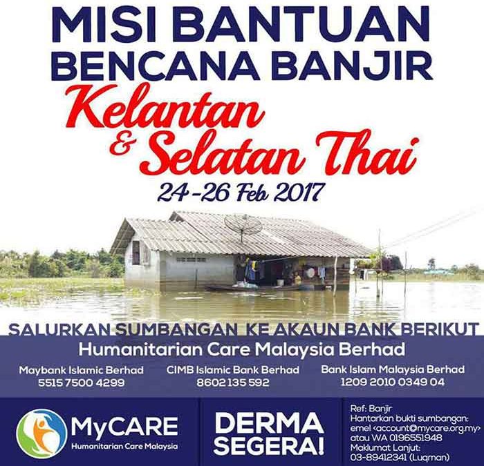 Misi Bantuan Bencana Banjir Kelantan Selatan Thai Mycare