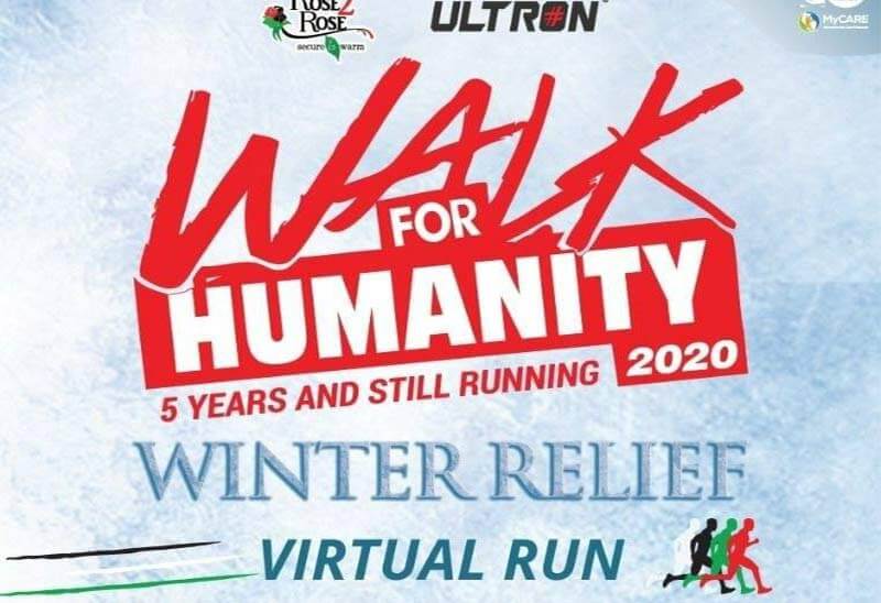 Walk4humanity Winter Relief Virtual Run MyCARE